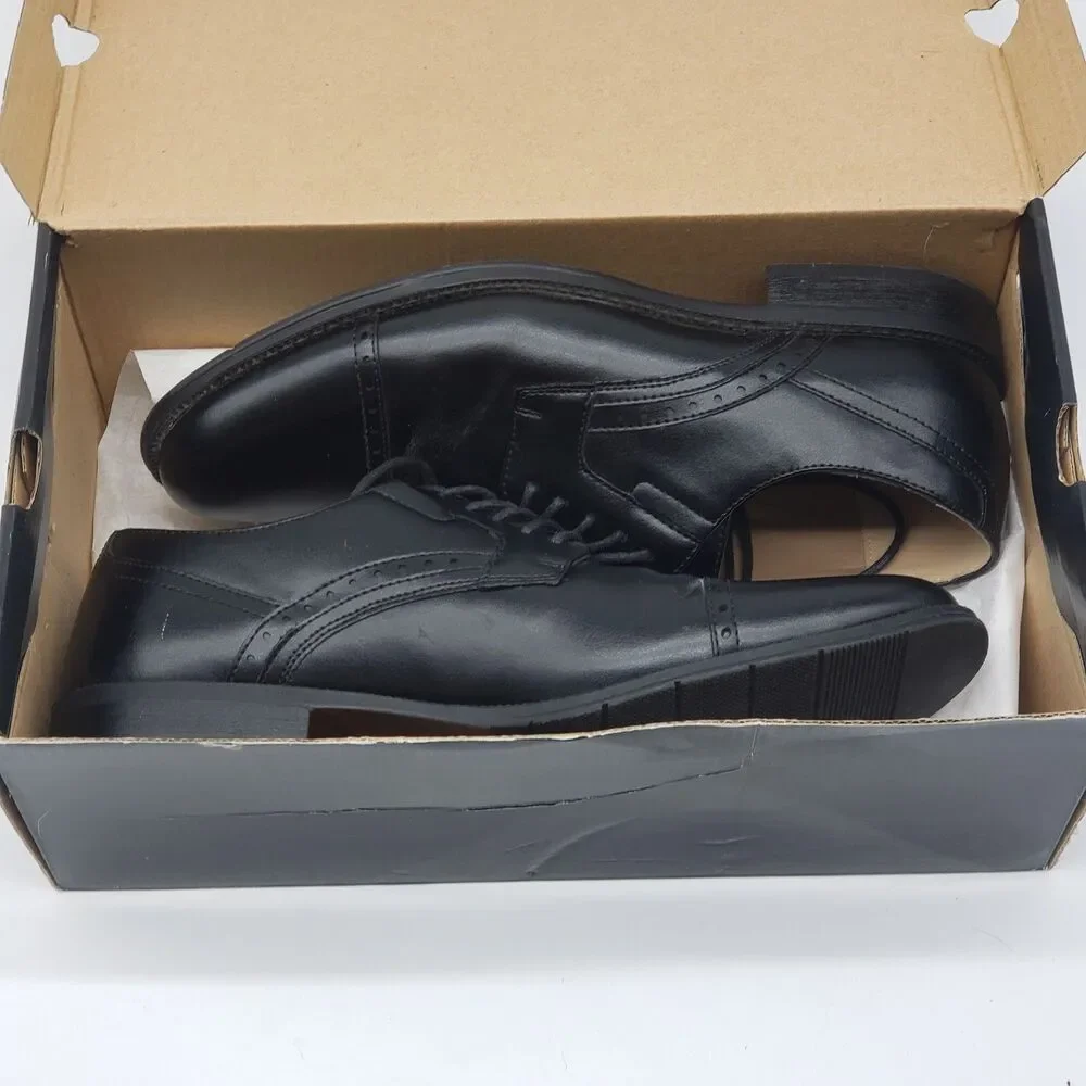 JF J Ferrar DANE 014-2903 Men’s Black Lace-Up Dress Shoes Size 11M Formal Oxford